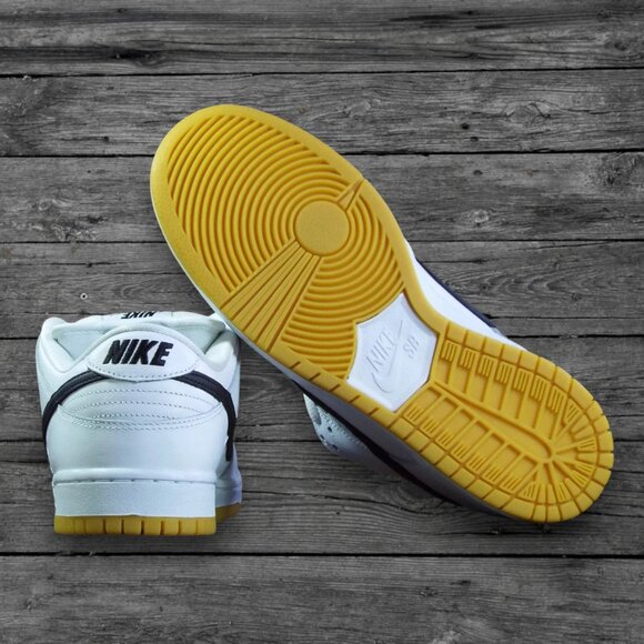 Nike SB Dunk Low Pro Shoes - White/Black-White (BRAND NEW) - Picture 4 of 4
